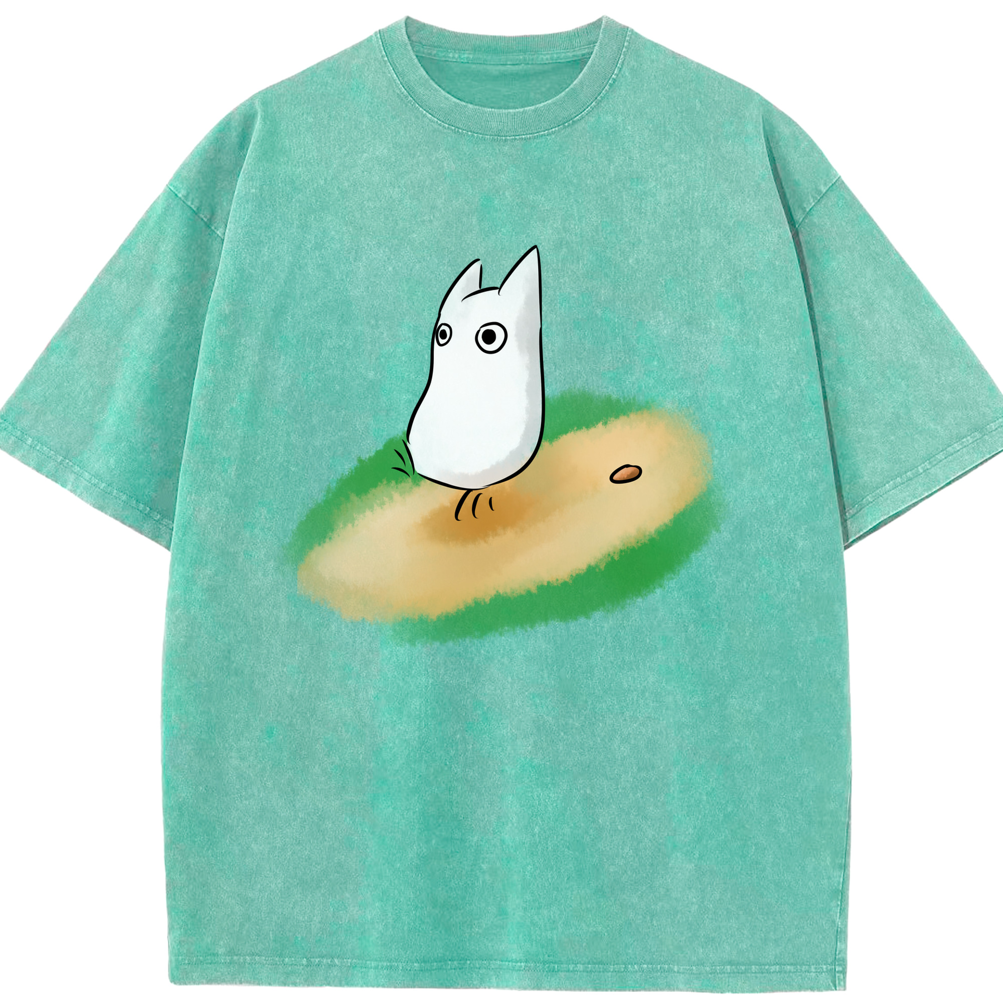 （画像用） となりのトトロ 草壁メイ 草壁サツキ My Neighbor Totoro Satsuki Kusakabe Mei Kusakabe 綿100% ヴィンテージ風 半袖Tシャツ（フロントプリント）